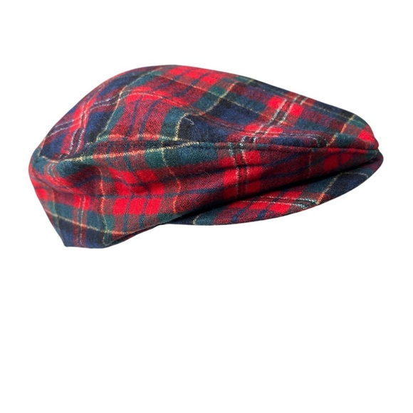 VTG Pendleton Duckbill Newsboy Hat Wool Tartan Plaid Cap Cabbie Large Made USA - Picture 10 of 12